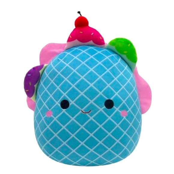Squishmallow 11" Bertie the Blue Ice Cream Sundae Taco - Picture 10 of 13